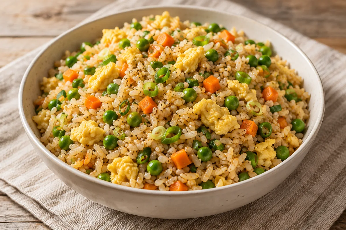 AI-generated serving inspiration for Easy Egg Fried Rice