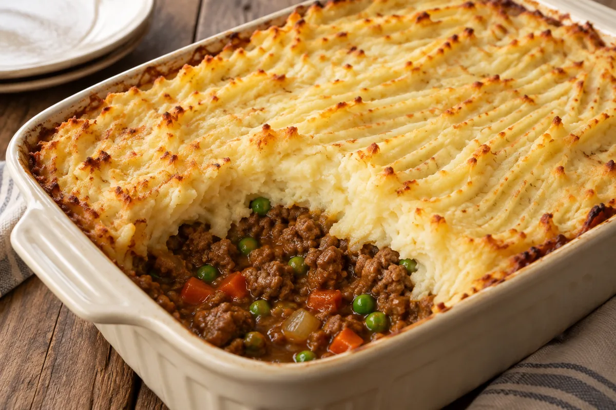 AI-generated serving inspiration for Easy Shepherd’s Pie
